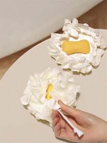 2 Pcs Soap Bath Ball New Style Bath Flower With Rich Foaming, Can Hold Soap 2-In-1 Bath Flower - Multicolor - View 1