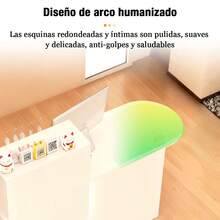 Minimalista Mueble  Recepción Lujo Con Cajones Y Luces Gris - Blanco - Ver 7