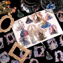 90pcs Fairy Tale Series Holographic Laser PET Waterproof Transparent Stickers, High-Quality Notebook Material Stickers, Creative Stickers For Party Gifts, Holiday Gifts - Multicolor - View 3