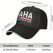 Maha Make America Healthy Again Hat - Funny -Style Slogan Baseball With Flag Logo, Adjustable Unisex Fit For Men & Women, Lightweight Political Humor Gift For Birthdays, Christmas,  Supporters (Black), Caps And Hats Snapbacks, Case Hat, Hats And Caps For Men, Hats, Hats For Men, Mens Hats, Caps For Men, Mens Caps, Funny Hats - 黑色 - 查看 6