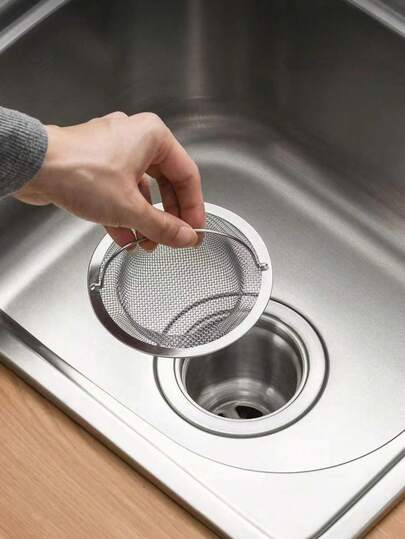1 Stück Küchenspülbecken Sieb, Edelstahl Spülbecken Ablaufsieb, Küchenhelfer, Lebensmittelsammler für die meisten Spülbeckenabflüsse, Küchenspülbecken Siebkorb, Valentinstag, Hochzeit, Geburtstag