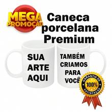 Caneca de Porcelana Personalizada 325ml  Olho Grego - Deus é Bom Tempo Todo - Multicolorido - Visão 5