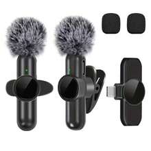 Wireless Lavalier Microphone For IPhone, IPad And Type-C, With Ultra-Low Latency Noise Cancellation Design, Plug And Play, Suitable For Video Shooting, Content Creation, Podcasting, Gaming And More - Black - View 14