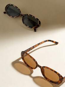 1 Pair Fashion Round Frame Fashion Glasses For Teenagers - Multicolor - View 2