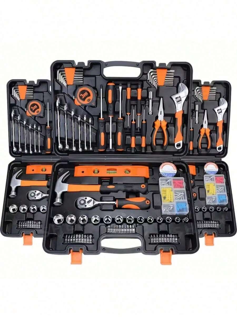 Home Hardware Tool Set, Tool Box With Tools, Complete Hardware Tool Kit, Gift Set - Multicolor - View 1