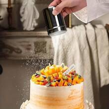 1 Piece Stainless Steel Powder Shaker - Fine Mesh, For Evenly Sprinkling Cocoa, Cinnamon And Coffee - Perfect Baking And Cooking Kitchen Gadget, Powder Shaker Gadget | Modern Kitchen Tools | Durable Kitchenware Stainless Steel Powder Shaker - Multi-Functional Sugar And Cocoa Sieve, With Lid Baking Powder Shaker Tool - Multicolor - View 8