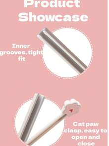 6pcs Cute Cat Paw Shaped Food Sealing Clips, Kitchen Food Preservation Clips - 1 - View 10