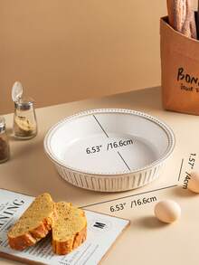 Khay nướng gốm sứ Nhật Bản hiện đại, đơn giản, thanh lịch, nhiều kích cỡ, màu trắng, có tay cầm, thích hợp để nướng salad, mì ống, phô mai, các loại bánh, nướng thịt, quay gà. Sử dụng được trong lò nướng, lò vi sóng, máy rửa chén, chống dính và dễ vệ sinh, phù hợp cho gia đình, nhà hàng sử dụng hàng ngày và các dịp lễ. - trắng - Xem 15