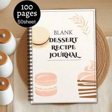 一套A5尺寸50张/100页食谱笔记本，甜点食谱图案封面设计，适合早餐爱好者和追求生活美感的人士，用于记录早餐食谱和整理早餐准备，质地细腻，翻页顺滑。 - G - 查看 4