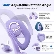 MERACH Thigh Trainer, Pelvic Floor Muscle Trainer, Inner Thigh Exercise Workout Equipment For Home, Pelvic Floor Strengthening Device - Purple - View 7