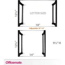 zxOfficemate - M de plastico para colgar arcivos 18 pulgadas letra y tamaño l. 1 uego 91961caja de archivos - Negro gris - Ver 3