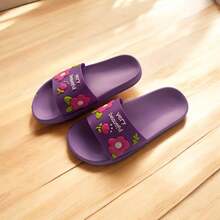 Sandalias económicas para mujer con diseño de flores, Sandalias de buena calidad y duraderas - Morado - Ver 2