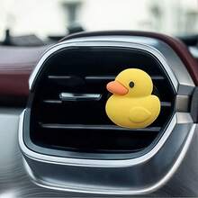 1/2pcs Yellow Duck Car Air Vent Fragrance Clip! Cute And Adorable Duck Design With Healing Effect, Bright Yellow Tone Is Eye-Catching, Car Air Vent Fragrance Clip, Car Vent Car Interior Accessory, Car Air Freshener Diffuser - 1/2pc Yellow Duck Air Vent Clip Cy - View 7