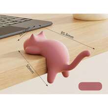 Cat-Shaped Painless No-Drill Desk Edge Hook, Suitable For Student Desks, Multi-Function Bag Hanger - A - View 3
