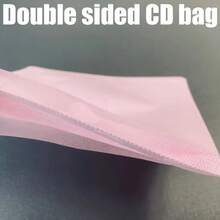 Colección de CD/DVD transparente de doble cara, juego de piezas con diseño resistente a los arañazos, a prueba de polvo, bolsa de almacenamiento con ranura para CD, varios colores VQZI - Blanco - Ver 8