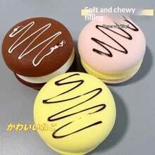 三层逼真扇形慢回弹捏捏乐，柔软慢回弹，减压解压玩具，生日、节日、舒缓情绪的完美礼物 - 彩色 - 查看 2