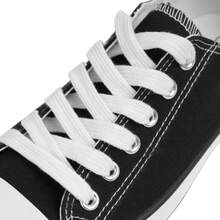 1 Pack Women's Fashion White Sneakers Slip Casual Tennis Shoes Women Low Canvas Shoes Canvas Sneakers Women Lace Up Fashion Comfortable Walking Shoes - 黑色 - 查看 6