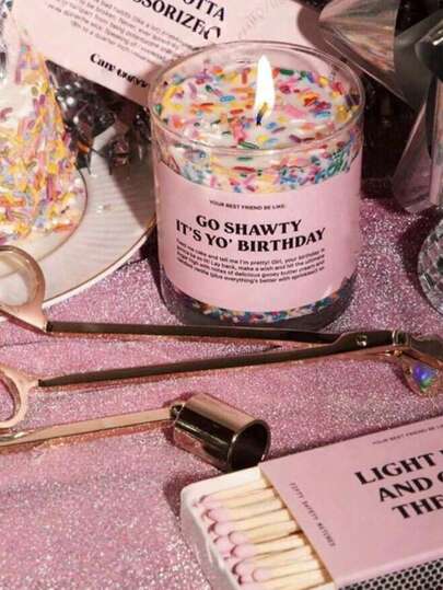 Happy Birthday! Wishing You A Very Happy Birthday And Another Year Full Of Wonderful Memories! May Your Birthday Be As Sweet As This Adorable Frosted Candle, And May The Coming Year Be Filled With Joy, Adventure, And Moments Worth Sharing. Happy Birthday! Suitable For All Birthday Celebrations! Candle Jar, Candles, Gifts, Home Decor, Birthday Decor, Birthday Candles, Decorations, Graduation Season