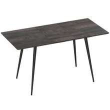 Extendable Dining Table, Extendable Dining Table For 6-8 People, Kitchen Table With Solid Steel Legs