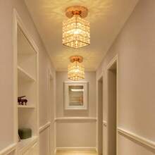 Nordic Modern Minimalist Corridor/Entryway/Balcony Crystal Ceiling Light, Elegant & Lightweight, Bulb Not Included - Various - View 11