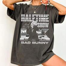 Comfort  Ba D Bunny Halftime Show Shirt, Bad Benito Shirt - 黑色 - 查看 1