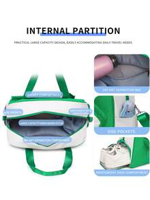 2025夏季匹克球包：防水轻便背包，干湿分离设计，多隔层结构，可容纳4-6个球拍及装备，配有可调节肩带和顶部提手，运动/旅行必备单品 - 彩色 - 查看 7