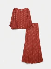 ARMONIAS Women Two-Piece Outfits - 棕色 - 查看 3