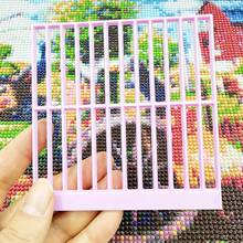 Diamond Painting Precision Measuring Tool , Featuring A Handle And Ruler For Both Round And Square Diamonds, Designed With A Grid Layout And Color-Coded Markings, Made From Plastic,Suitable For Both Beginners And Professionals - Multicolor - View 9