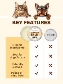 GJYC PET Naturalny balsam do pielęgnacji łap i nosa – szybko łagodzi suchą skórę, dostępny w wielu zapachach i rozmiarach, działa ochronnie i leczniczo - Wielokolorowe - Zobacz 17