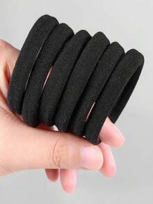 50PCS All-Day Comfort Black Hair Ties Set | Premium Hypoallergenic & Fade Resistant Elastic Hair Bands For Women  | Gentle No Damage Design For All Hair Types | Perfect For Daily Wear, Office, School, Gym, Yoga, Running, And Travel  | Ideal Holiday Gift For Christmas, New Year, Valentine's Day, Birthday, Gift Exchanges | Great For Friends, Mother, Wife, Daughters, Colleagues, Couples, And Fashion Enthusiasts | Versatile For Vacation, Outdoor, Shopping, Dates, And Campus Activities. - màu đen - Xem 8