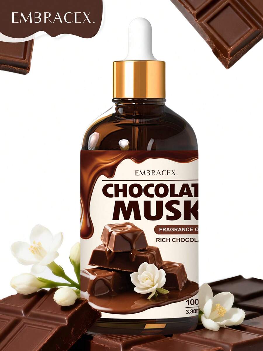 EMBRACEX. Tinh dầu xạ hương sô cô la 100ml, kèm ống nhỏ giọt, thích hợp để làm nến, khuếch tán tinh dầu, sử dụng hàng ngày.