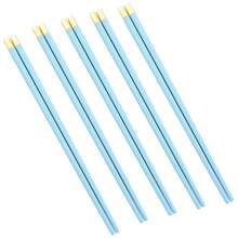 Jokipvy 5pcs/Set Reusable Plastic Sushi Chopsticks, Chinese Style Cutlery Set, Suitable For School, Kitchen, Restaurant, Party - Multicolor - View 14