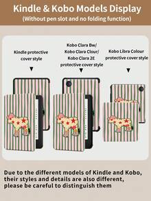 Étui de protection pour tablette style western antichoc, compatible avec iPad 9.7/10.2/10.5/10.9/12.9/Pro11 (10e génération), Galaxy Tab S6 Lite 10.4", Kindle Paperwhite (12e génération, 2024), Kindle (11e génération, 2022). Fonction de support intelligent/réveil/veille automatique. Cadeau de printemps - Multicolore - View 11