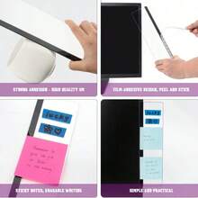 Transparent Monitor Message Board And Mobile Phone Holder - Double-Sided Adhesive Note Board, Suitable For Computer Screen, Left And Right Hanging Memo Board, Can Be Reused Without Residual Desktop Storage - Basic Model - View 7
