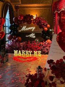 1000pcs Artificial Silk Rose Petals, Suable For Weddings, Red Rose Petals, Rose Petal Cor, Preserved Rose Petals, Rose Petals For Proposing To Loved Ones, Romantic Wedding Cor (For Lovers And Newlyweds), Gift Box Filler, Romantic Candlelight Aisle Cor, Wedding Aisle Petals, Wedding Corations, Party Petals, Candlelight Party Roses - 彩色 - 查看 9