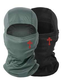 1/2/3pcs Unisex Plain Balaclava Ski Mask, Suitable For Daily Wear, Cycling, Sun Protection, UV Protection - Style D - View 14