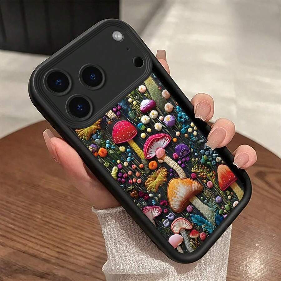 Basic Phone Cases - Mushroom-burgundy IQYDEY - View 1