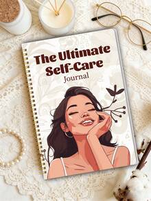 1pc Self-Care Journal, A5 Minimalist Self-Care Wellness Planner Notebook With Daily, Weekly & Monthly Makeup Planning, Daily Planner For Healthy Routines & Habit Building, Office Supplies - A5 - View 2