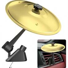 1 件 - 汽车碰撞镲片、汽车镲片通风口、适合音乐爱好者的简易夹式迷你镲片、适用于所有类型车辆的紧凑耐用汽车配件、易于安装且坚固耐用、最佳生日礼物、万圣节礼物、圣诞节礼物、复活节礼物、毕业季礼物和返校季礼物 - 彩色 - 查看 3