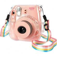 Caso transparente, Compate con Mini 9 y Mini 8 cámara, Caso de cristal transparente, Correa de arco iris extraíble (mini9),40967625 - Multicolor - Ver 1
