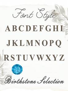 18K Gold Plated Stainless Steel Personalized Initial Necklace With Birthstone, Comes With Box Chain, Elegant Letter Birthstone Necklace, Birthstone Jewelry, Initial Necklace Gift For Her, Birthday Gift For Her, Valentine's Day Gift - Gold - View 57