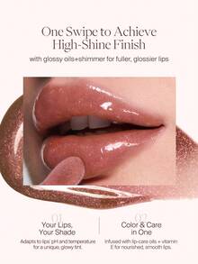 JOOCYEE MEGACLOUD TINT OIL Fermented Color Tinting Oil, Mirror-Like Glossy Lip Gloss, Non-Stick, Waterproof Lipstick, Nude Color, Moisturizing Lip Balm For Autumn/Winter - #04 Berry Glaze - 查看 7