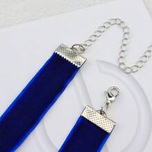Coiris 1.6cm 20pcs Royal Blue Velvet Chokers Vintage Necklace For Women With Extension (XL-1002-5) - 1.6公分-20個-寶藍色 - 查看 4
