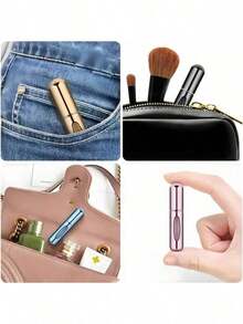 1pc Portable Mini Perfume Atomizer Spray Bottle Set – Refillable Travel Size Fragrance Dispenser For On-The-Go Touch-Ups – Ideal For Carrying Your Favorite Scents In Purses, Pockets, Gym Bags, And During Travel Or Shopping Trips – Leakproof, Easy To Fill, And Perfect For Parties & Everyday Use Back To School Perfume Bottle - 多色 - 查看 6