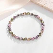 Sparkling Stone Composed Car Interior Decor Chain, Steering Wheel Chain, Exquisite Shiny Steering Wheel Chain, Holiday Gift, Colorful Sparkling Stone Decor Chain, Retro Elegant Style, Excellent Gift - Color - View 9