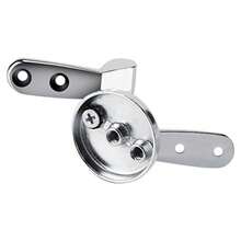 Bisagines de ento de inodoro ento de inodoro Bisagra de repuesto Aleacion de entos de ento inodoro Conunto de ote con 2 tuercas 8 tornillos de acero inoxidable y 2 varillas de tornillo galvanizado - Plateado - Ver 6