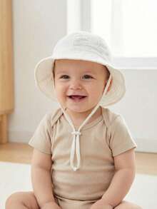 1pc Kids Spring/Summer Cute Solid Color Cartoon Bucket Hat, Soft Foldable Sun Protection Hat For Boys & Girls - 1PC - View 8