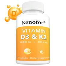 Kenofor Vitamin D3 And K2 - Contains Essential Vitamins To Support The Body - Balances Bodily Functions During Menopause - 120 Capsules - 1 chai - Xem 6