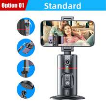 360° Auto Face Tracking AI Stabilizer, Versatile Desk Phone Holder, Tripod With Remote Control, Suitable For Smartphone Video, Blogging, Live Streaming - Black - View 14