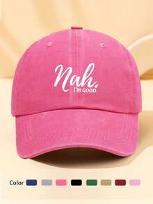 1pc Unisex Baseball Cap, Casual Letter Print Sun Hat Suitable For Daily Wear, Outdoor Activities, Travel, Hiking, Skiing, Spring & Autumn - Multicolor - View 11